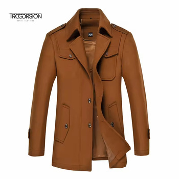 Plus Size Long Men Coat78943