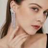 Crystal Stud Dangle Earrings80000