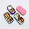 Eco Friendly Stainless Steel Lunch Box with Silicone Lid Portable Food Container for School Office Camping Picnic Food Snack Box