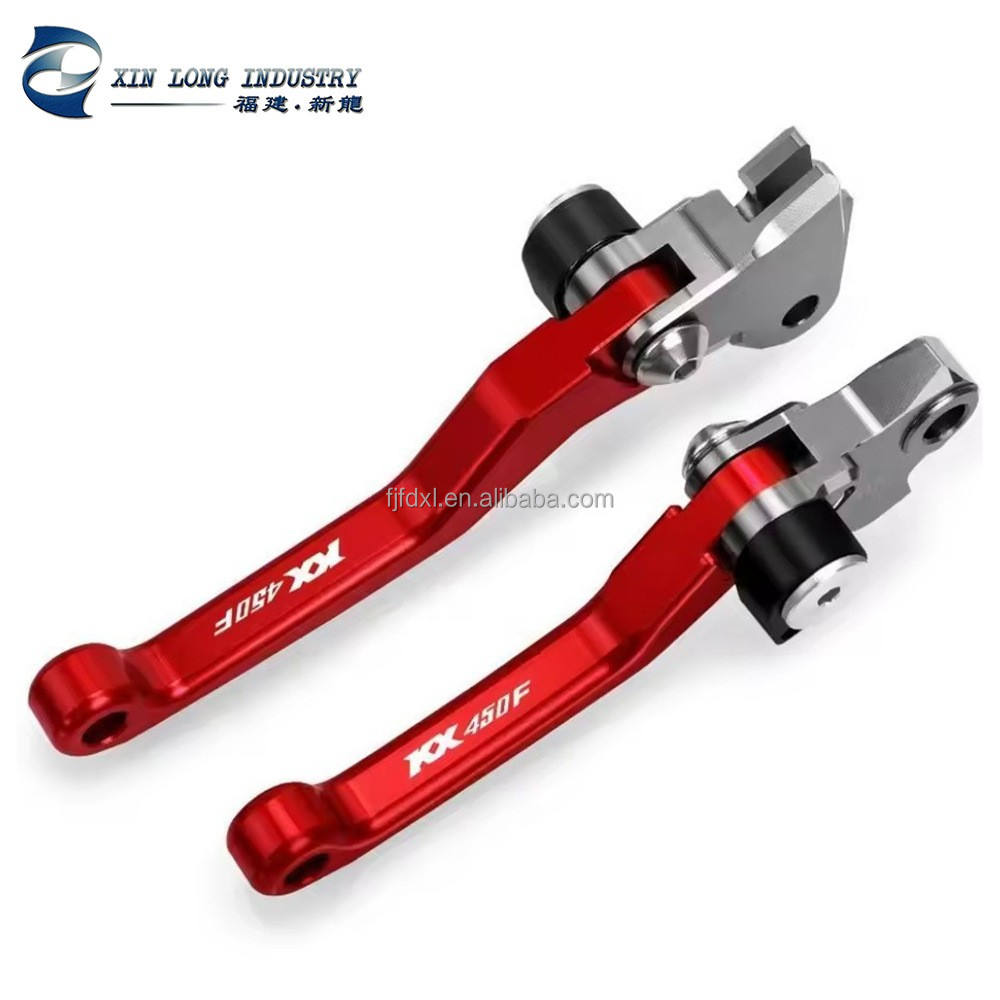 Popular New Manufacture CNC Aluminum Pivot Brake and Clutch Levers for KX450F 2013-2018 Motocross Dirt Bike Accessories