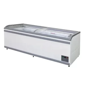 Kenkuhl ZP21 Glass Door Island Display Freezer Supermarket Freezer for Frozen Food