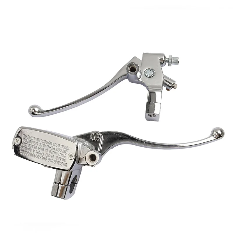 OEM Factory Aluminum Alloy Die-cast Motorcycle Parts with Adjustable 25mm Left SIlver Clutch Handle,right Brake and Upper Pump