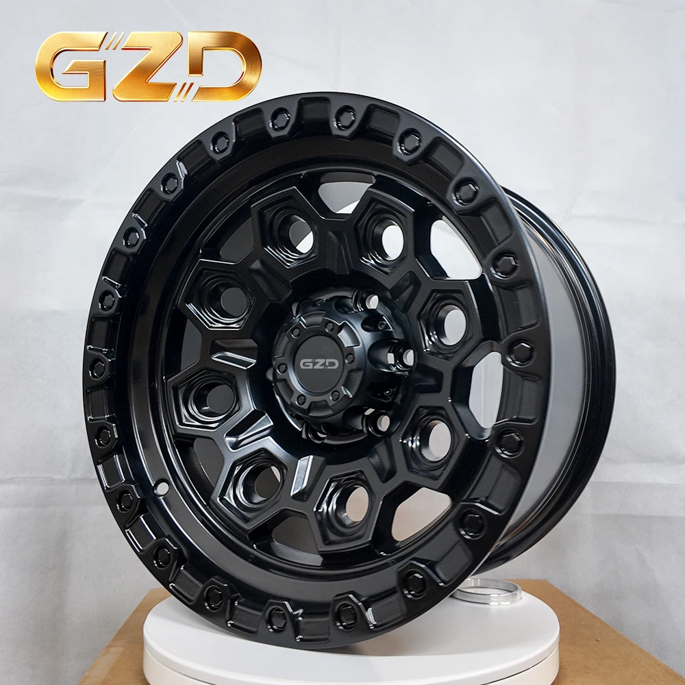 GZD Hot Selling Alloy Wheel 16 Inch for Car Cheap Price off Road Rims High Quality Pickup & Suv Wheels 15-20 Inch
