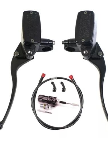 New Turtle King Motorcycle & Electric Car Front/Rear Disc Brake Pump Semi-Metal 22mm Left/Right Hand for Yamaha