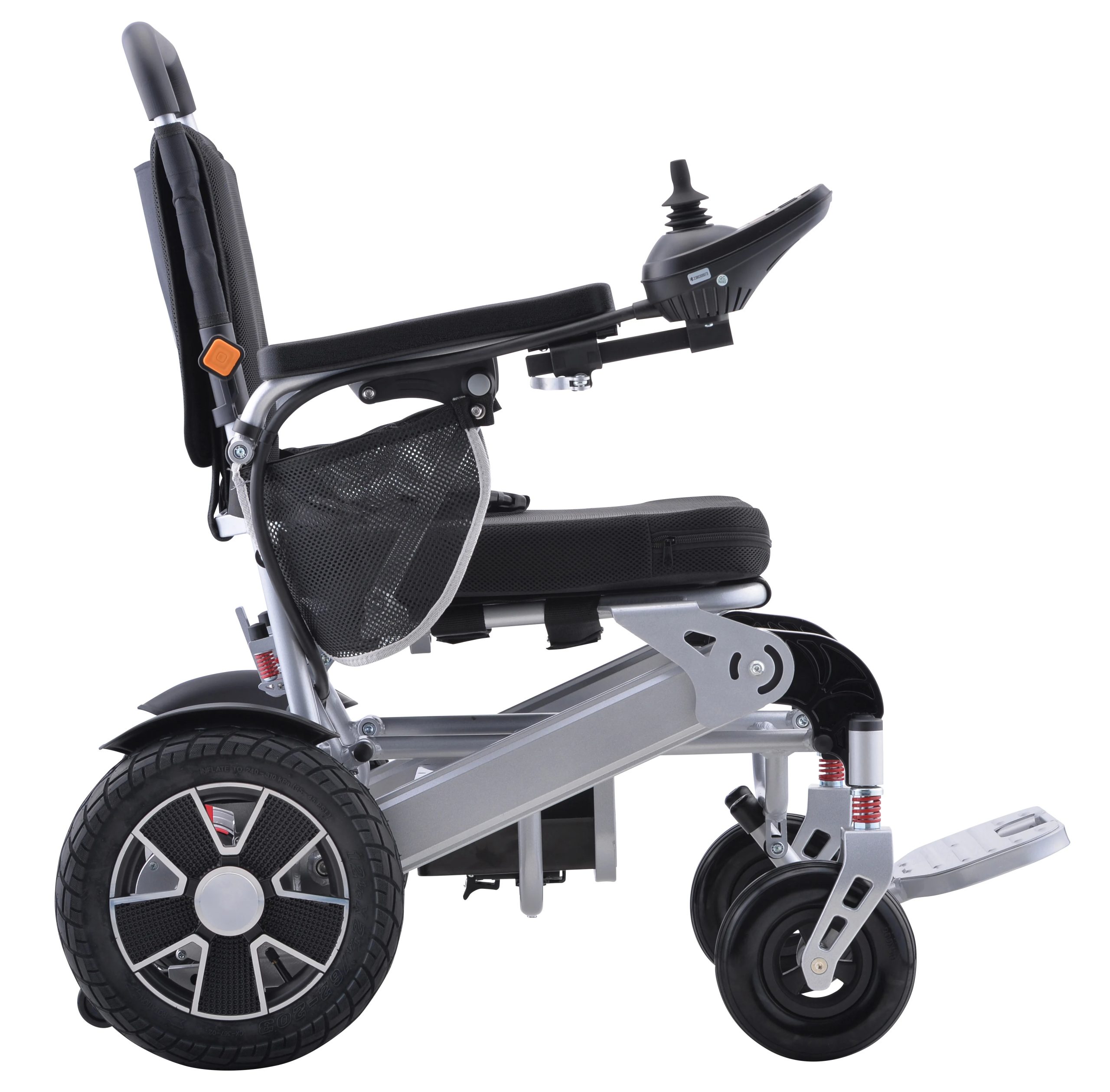 Electric Wheelchair for Disabled Adults Can Lie Down; New Type of Portable Aluminum Alloy Remote Control Wheelchair.