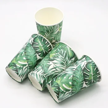 Eco-Friendly Disposable PE-Coated Paper Cups-16 Ounces Waterproof & Sturdy for Picnic & Outdoor Events